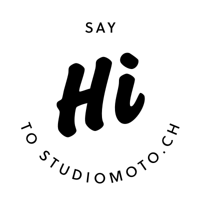 Say hi to studiomoto.ch